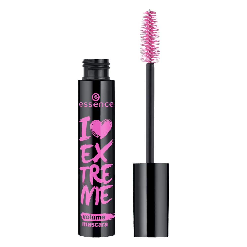 ریمل اسنس مشکی I Love Extreme؛ بررسی کامل حجمدهی، برس و ماندگاری 1 ریمل اسنس I Love Extreme مشکی با برس باز